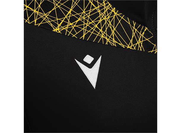 Ishtar Hoody 1/4 Zip Top SORT/GUL XL Treningsgenser med hette - Unisex 