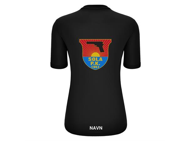 Sola Pistolklubb Ariel Dame Teknisk T-skjorte Sort 
